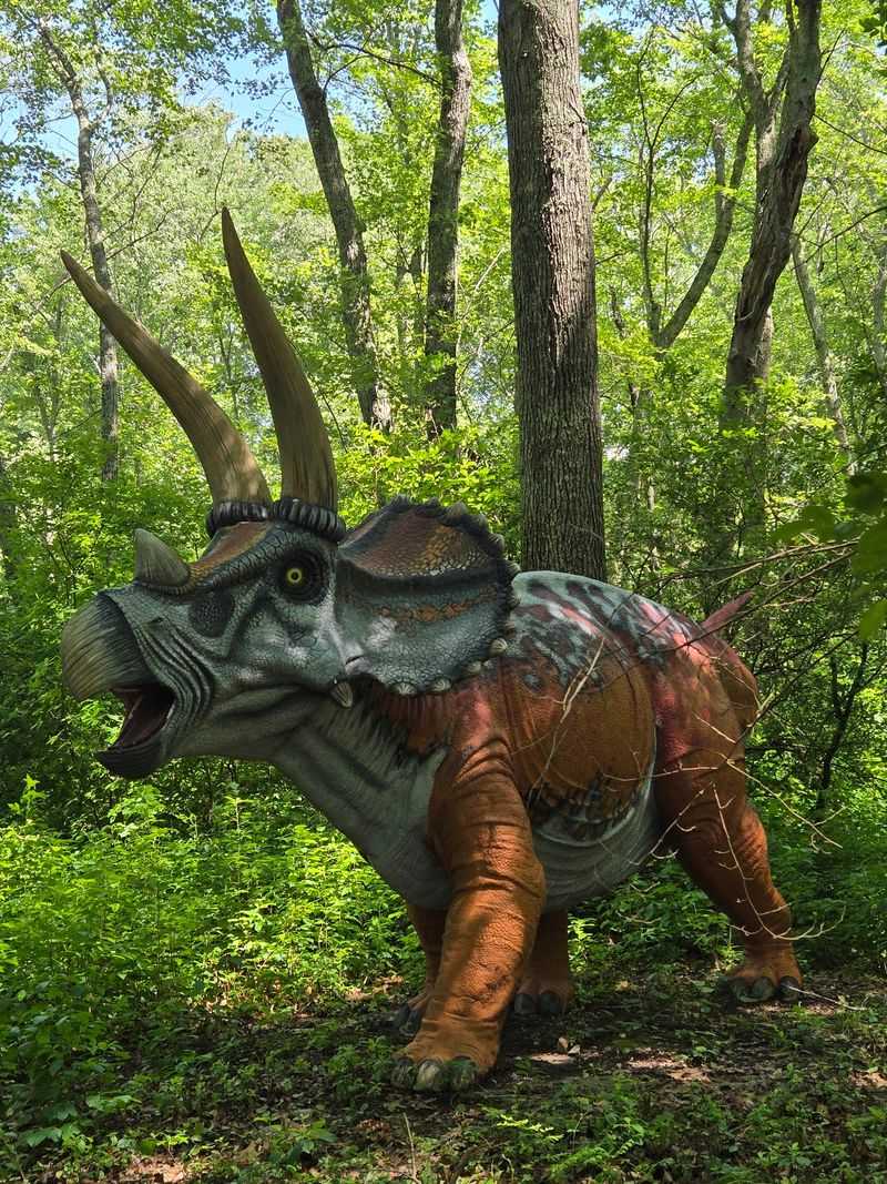 Dozens Of Giant Dinosaurs Are Hiding Along These Woodland Trails
