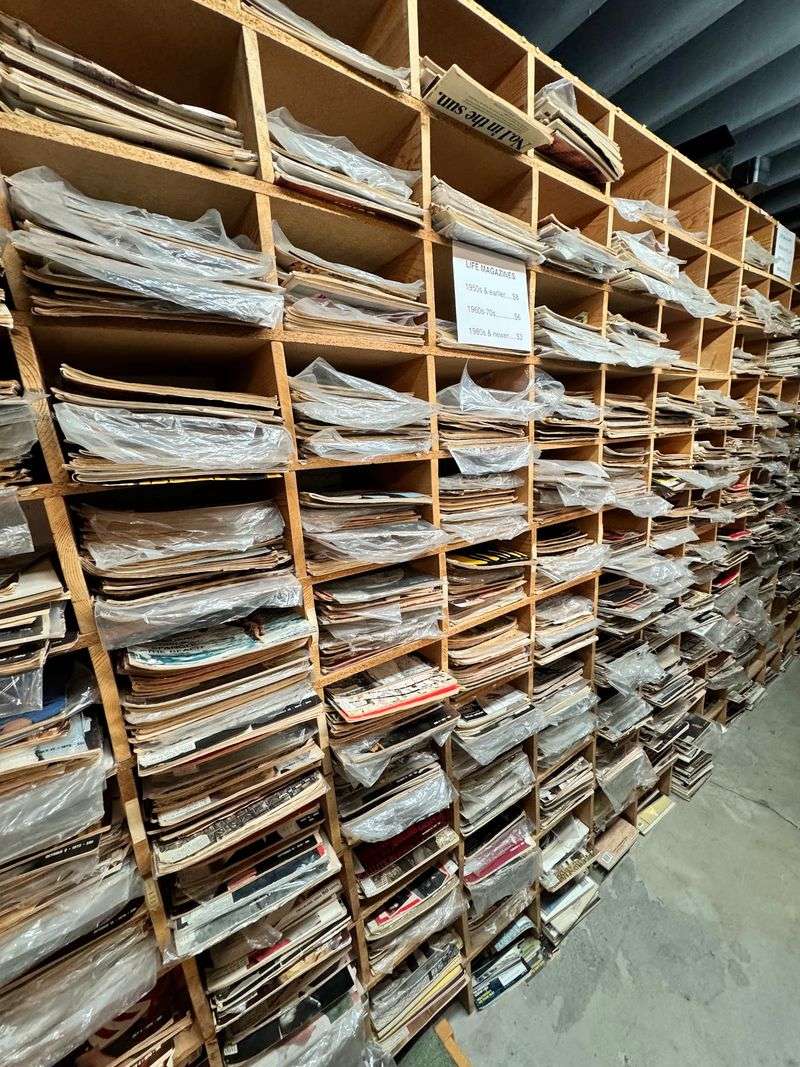 Old Magazines And Photographs Wait Downstairs For Curious Hands