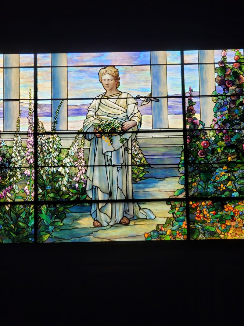 A Portrait That Glows in Colored Glass