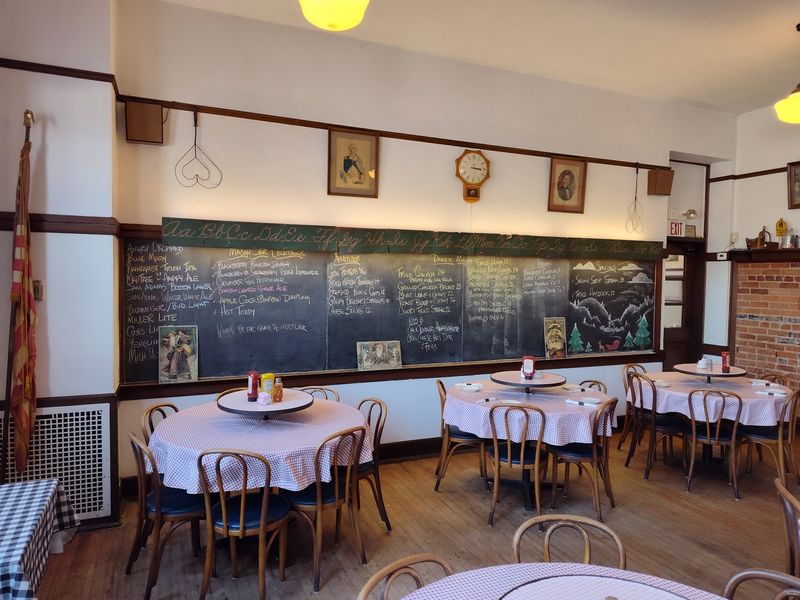 Dinner Inside an Old Classroom
