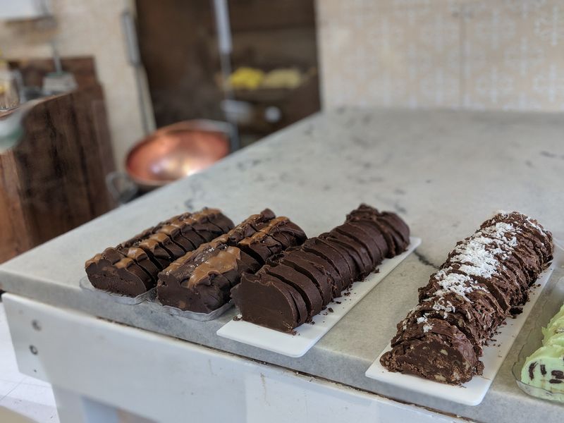 Copper Kettles And Marble Tables Make Fudge Feel Like A Show