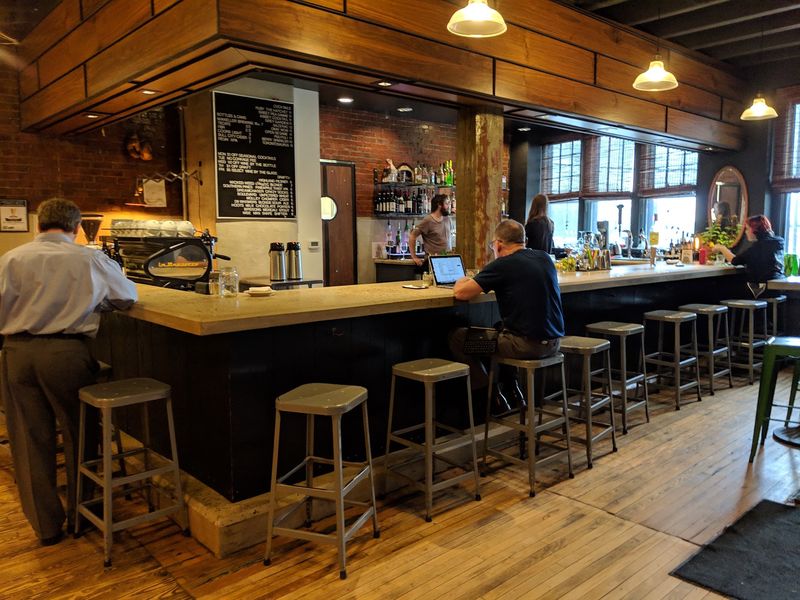Industrial Style, Warm Cup: Krankies Coffee, Winston-Salem, Forsyth County,