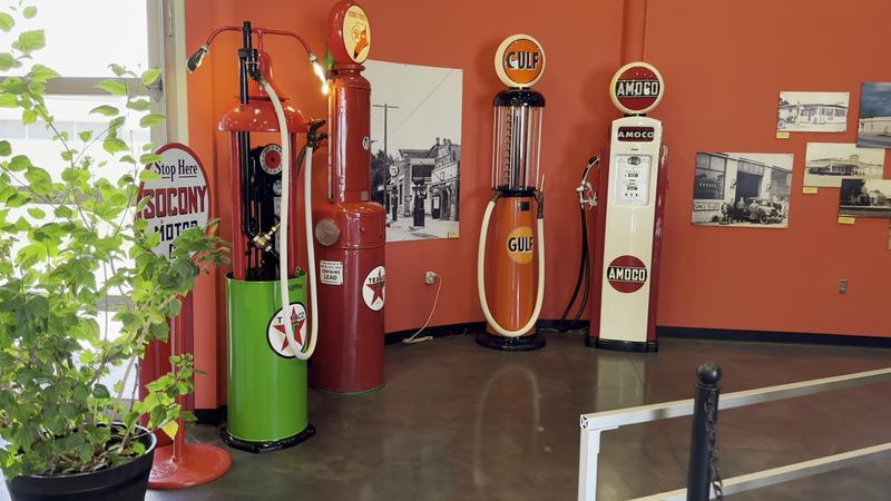 Fill Up at a Shell Station Frozen in the 1920s