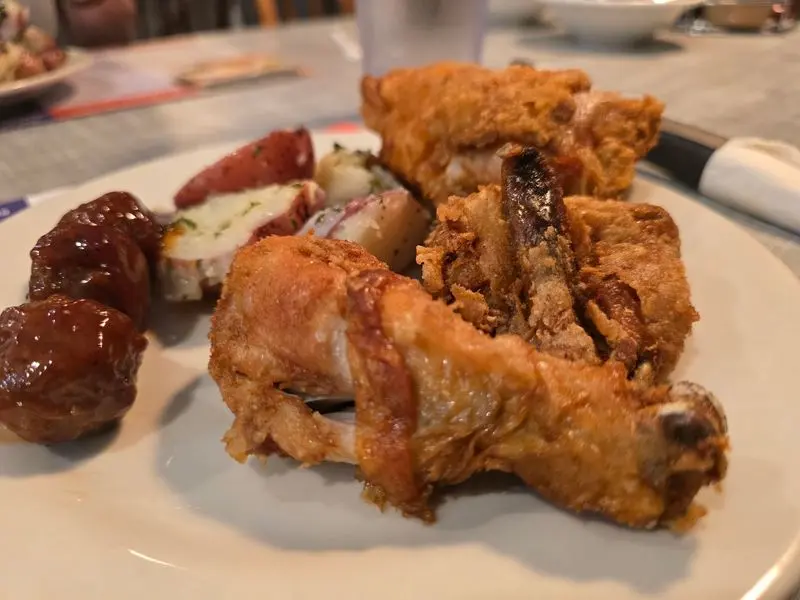 Lunch Brings Out The Broasted Chicken Crowd