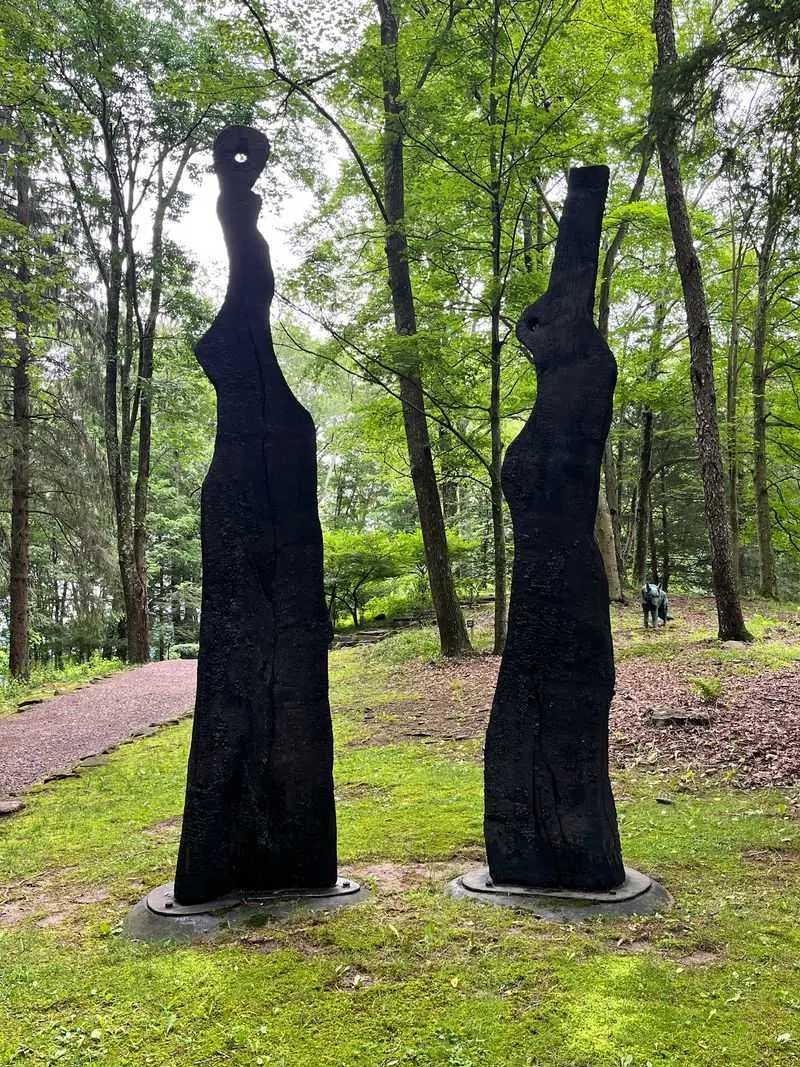 Art Pops Up Between The Trees On The Woodland Walk