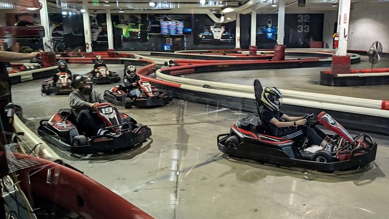 An Indoor Raceway Where Drizzle Never Wins