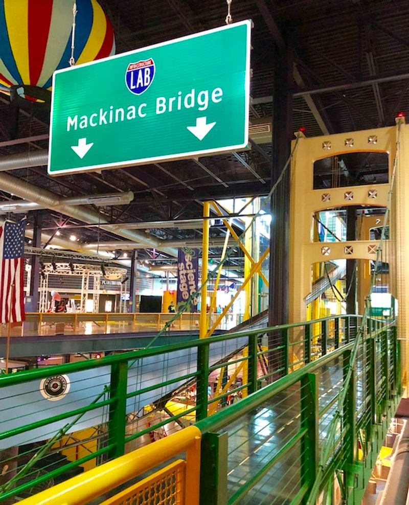 Paper Airplanes And A Mini Mackinac Bridge Steal The Show