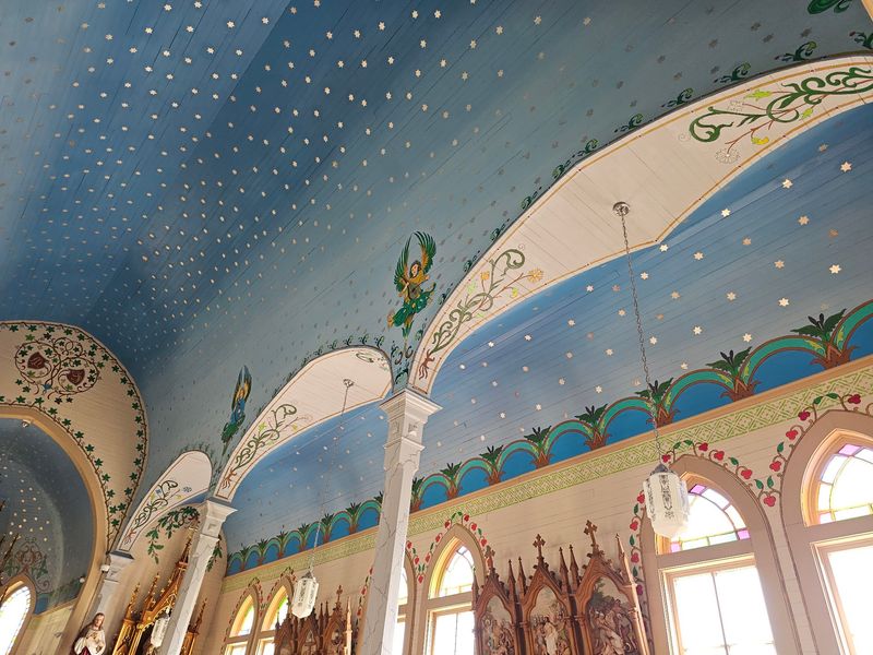 Pale Blue Domes Sprinkled With Gold Stars
