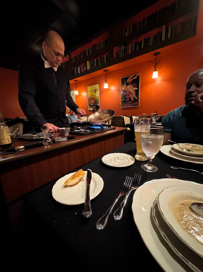 Watch Steak Diane Come Together Tableside