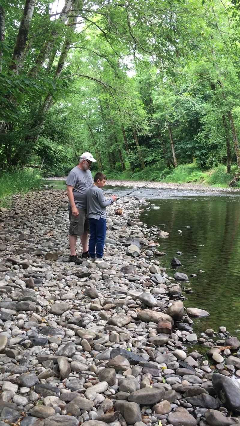 Steelhead, Trout, And A Fishing Hole By The Road