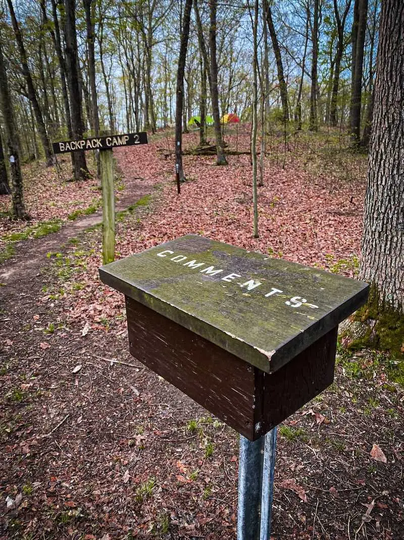 Zaleski State Forest Backpack Trailhead: Selinde Roosenburg Memorial Backpack Trail, McArthur, OH