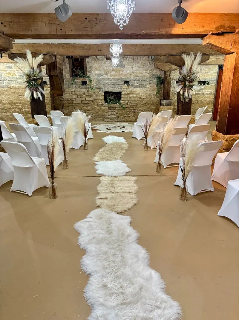 Crystal Chandeliers and Stone Walls Make Weddings Feel Unreal