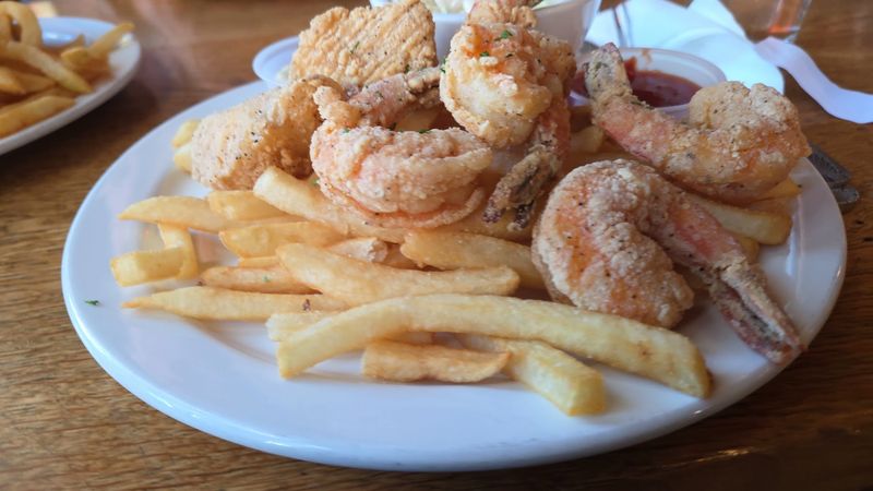 Fried Seafood, Fish Tacos, And A Pot Of Gumbo