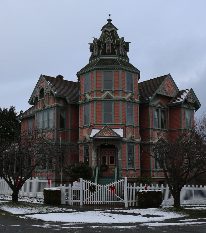 A Victorian Mansion Perched Above The Water