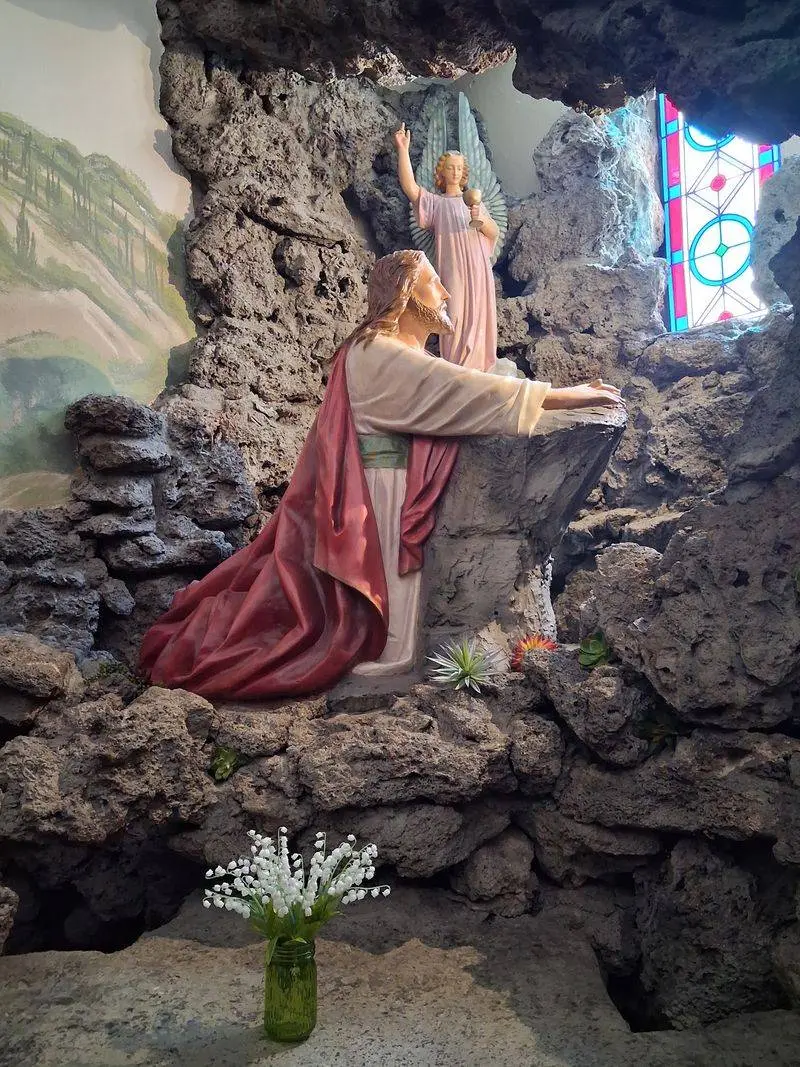 Explore the Baptismal Grotto and Its Flowing Water