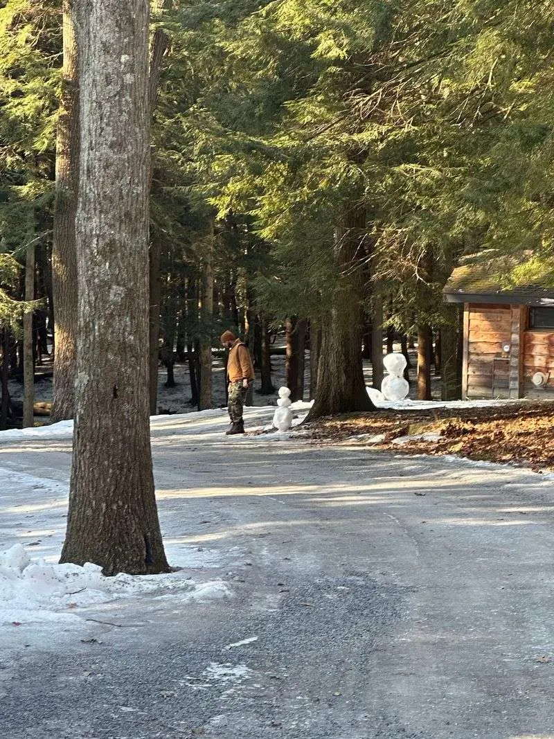 Snow Turns The Park Into A Winter Playground