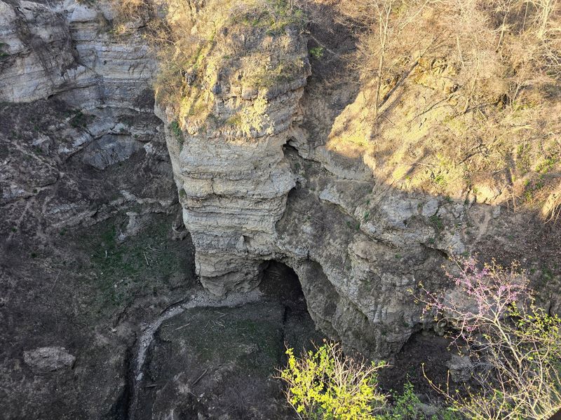 Part Of The Old Cave Roof Still Refuses To Fall