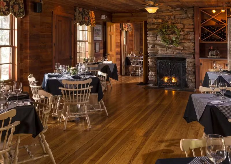 Heart Pine Walls And Stone Fireplaces Do The Cozy Work For You