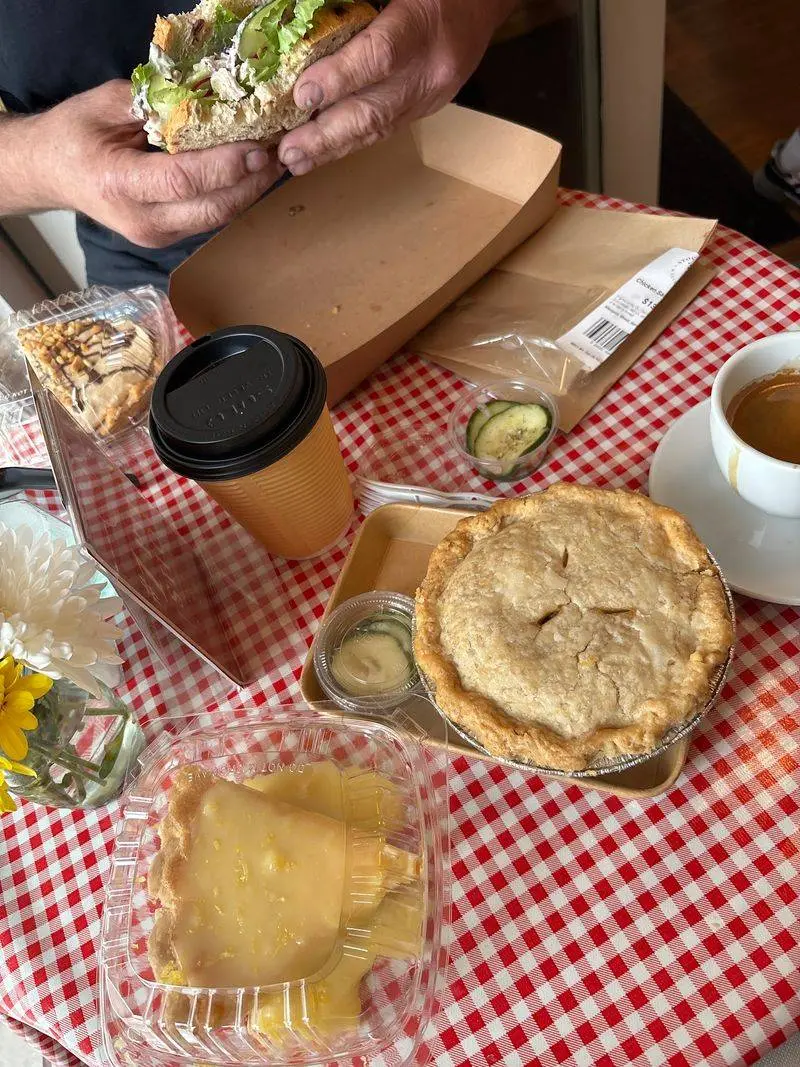 Pumpkin Cream Cheese Pie Along the River Road