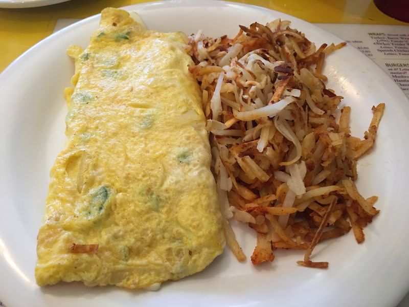 Crunchy Potatoes Hiding Inside An Omelet? Yes, Please