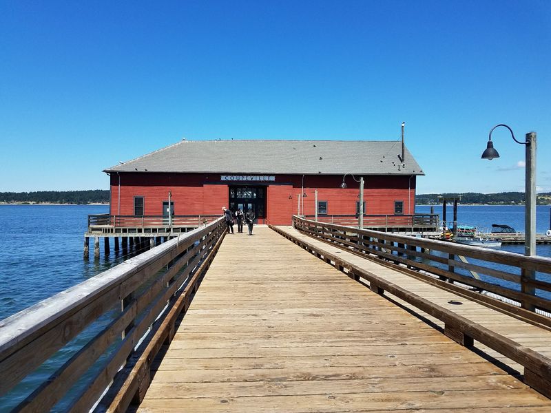 Walk Out Over The Water On A Wharf From 1905