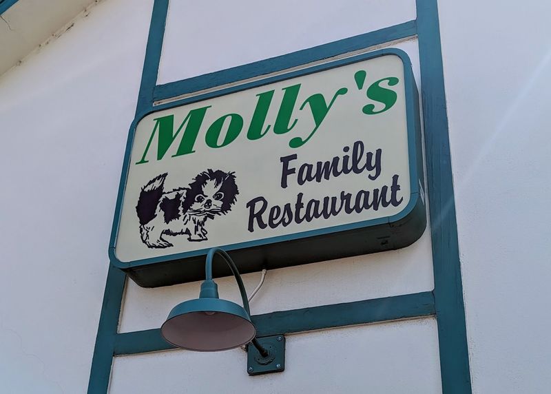 A Downtown Diner Where The Dog On The Sign Says Hello