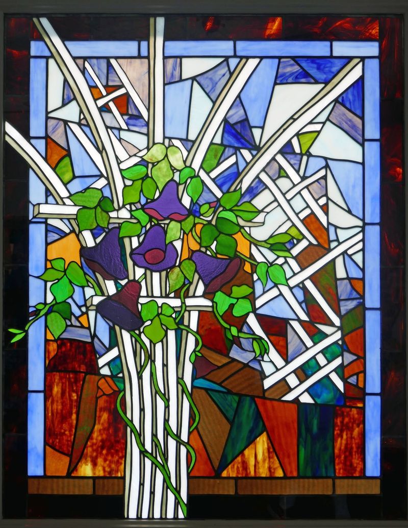 Stained Glass That Borrows a Quilter's Eye