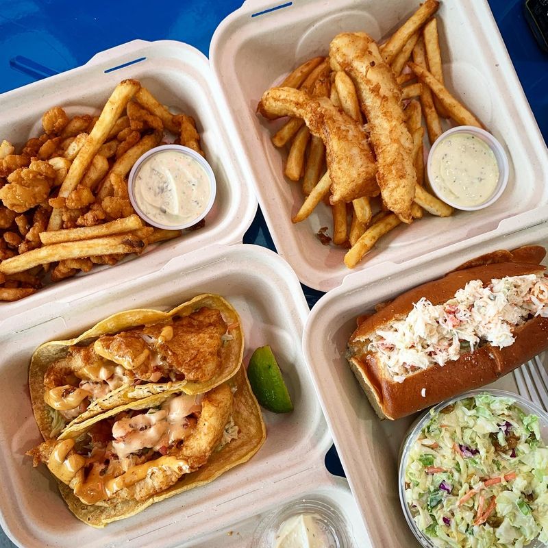 A Little Counter-Serve Seafood Spot Near The Airport