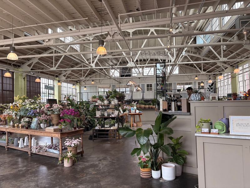 Breakfast Plates Served Right Next To A Plant Nursery