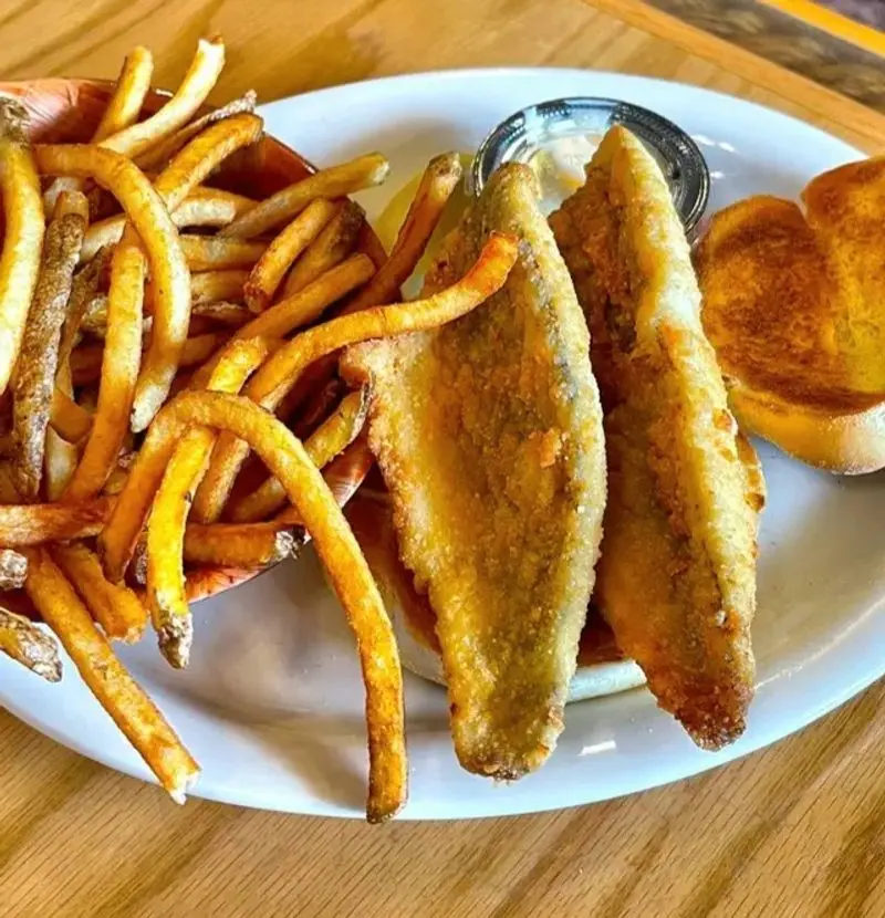 The Perch Here Barely Wears Any Breading At All