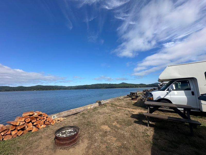 A Bayfront Campground Where Dinner Swims Right Past Your Site