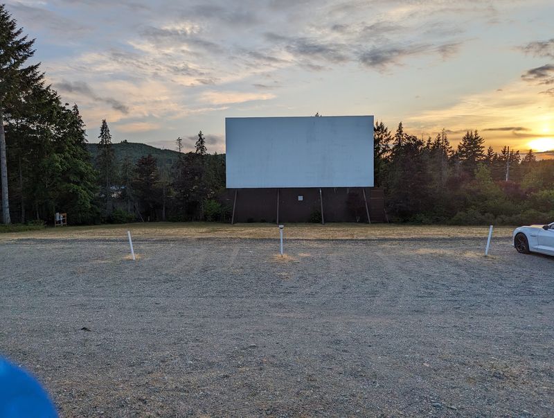 A Rustic Movie Screen Rising Out Of Washington Farmland