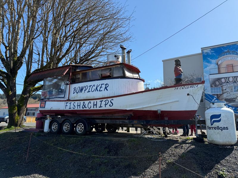 A Fishing Boat That Traded the River for a Parking Lot
