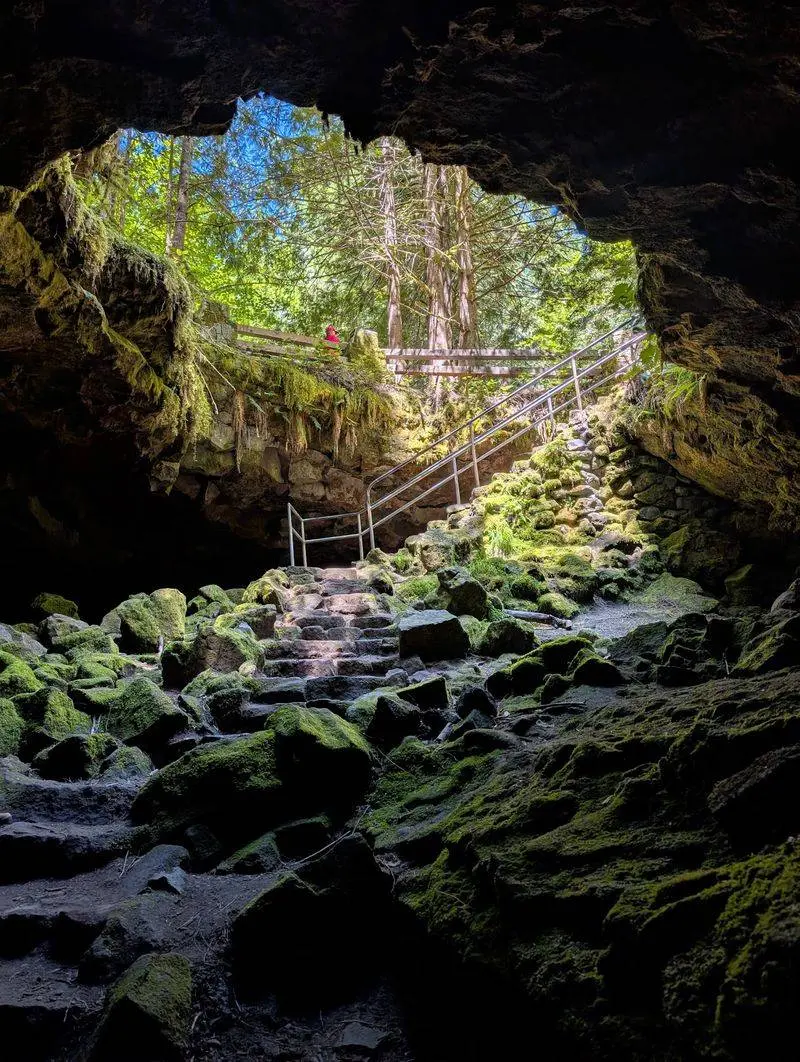 A Volcanic Tunnel Hiding In The Woods Near Mount St. Helens