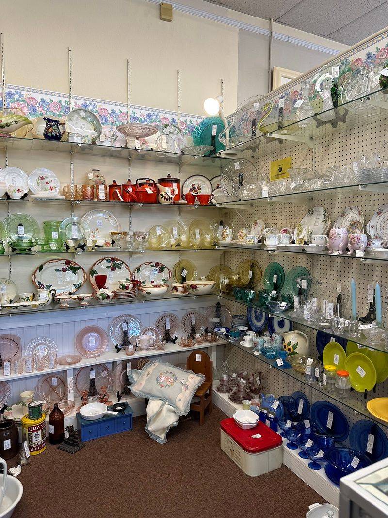 Glassware, Pendleton, And Plenty Of Wedding Gowns