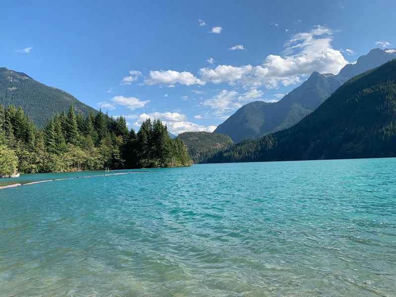 Paddling Across Liquid Turquoise