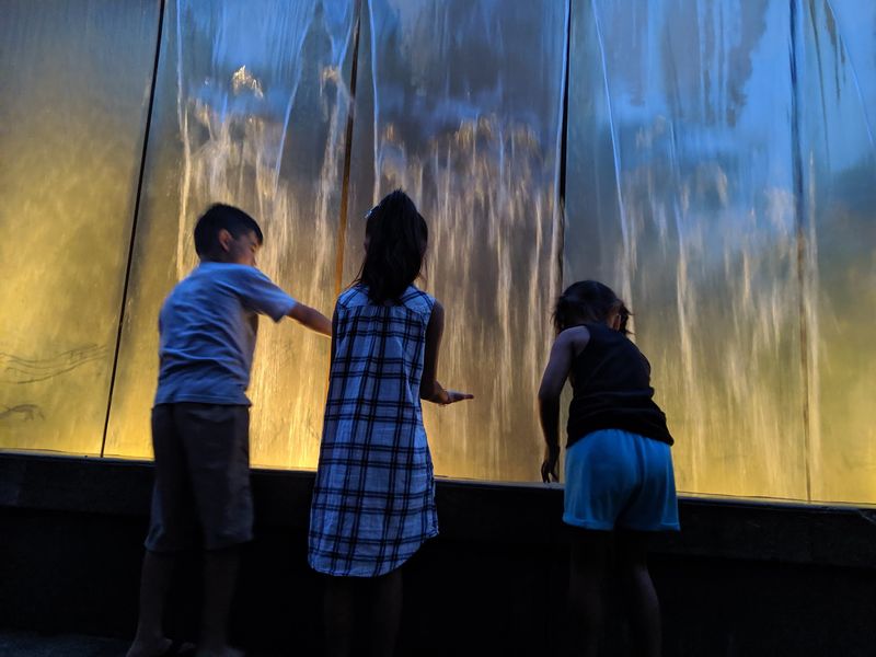 Find a Courtyard Pause Beside the Waterfall