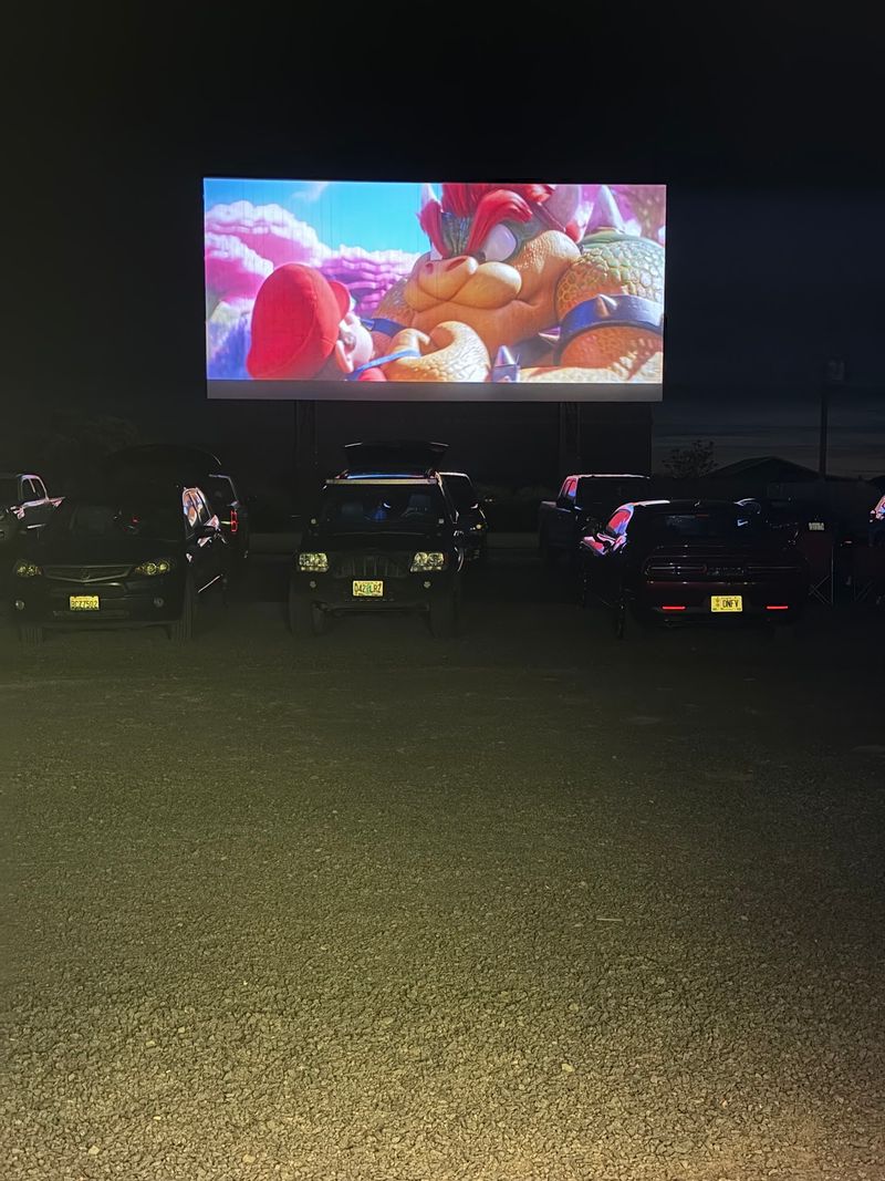 Every Parking Spot Gets A Good View Of The Huge Screen