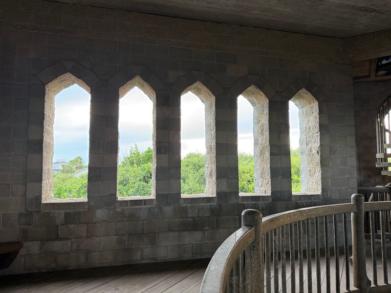 Eighty-Eight Glassless Windows Let The Weather Wander In
