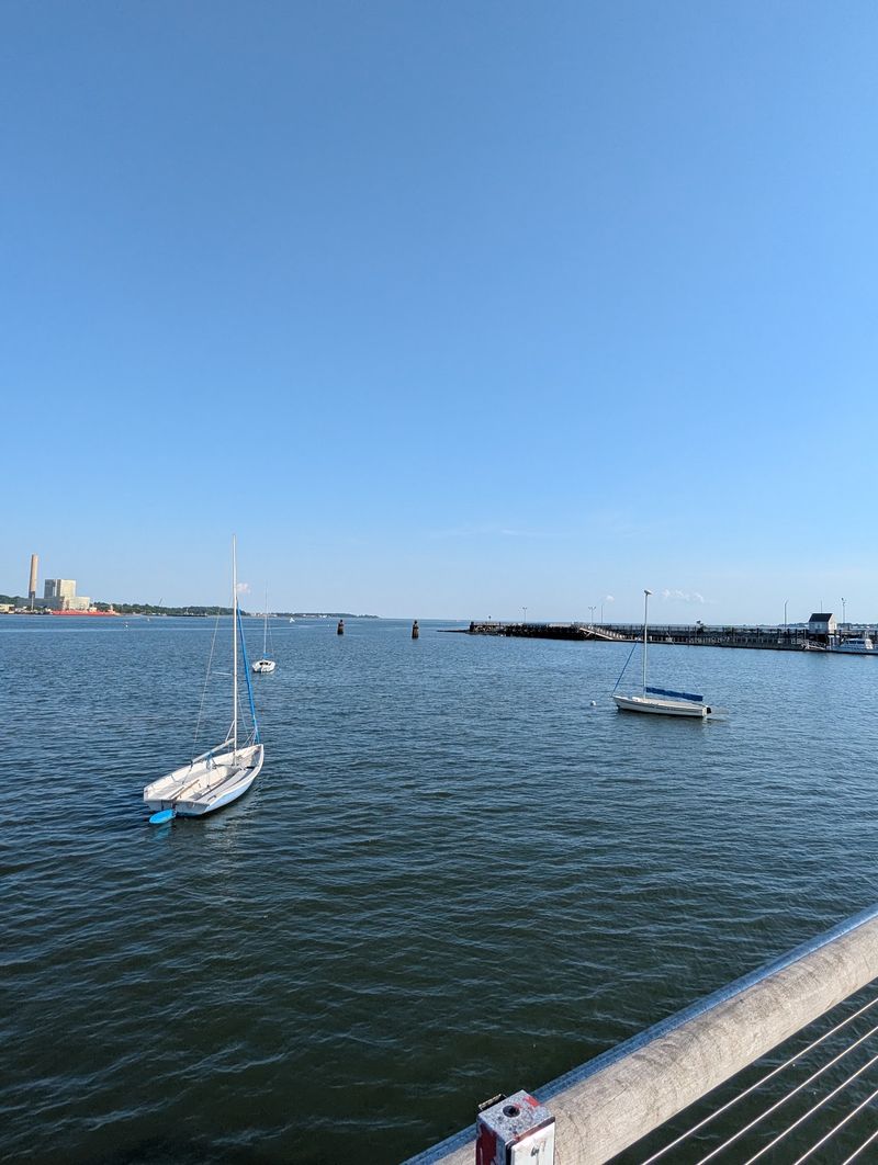 Look Out Across New Haven Harbor Toward Long Island Sound