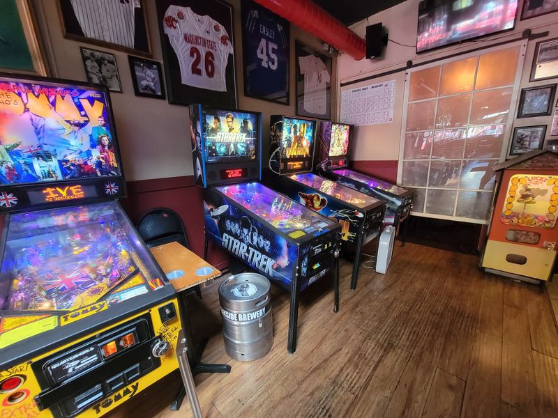 Pinball Machines Waiting In The Back Room