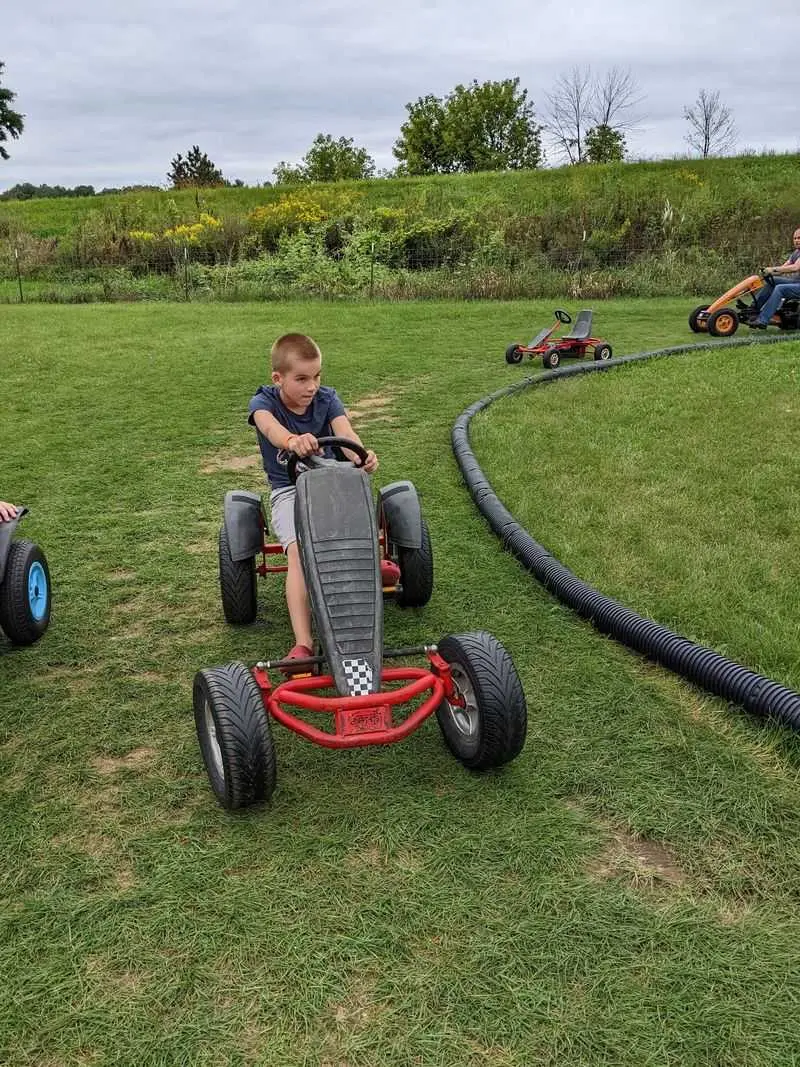 Race Around on the Pedal Karts