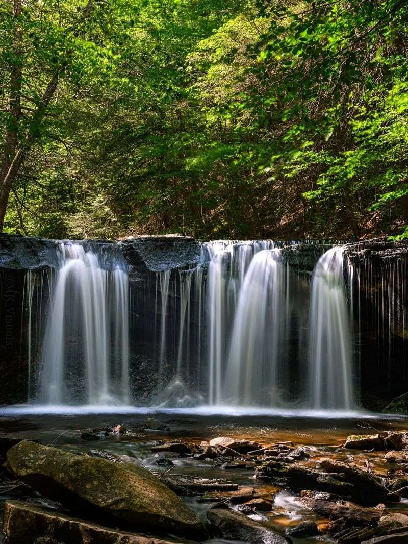 Waterfalls Beneath a Colorful Canopy: Ricketts Glen State Park, Benton, Luzerne County,