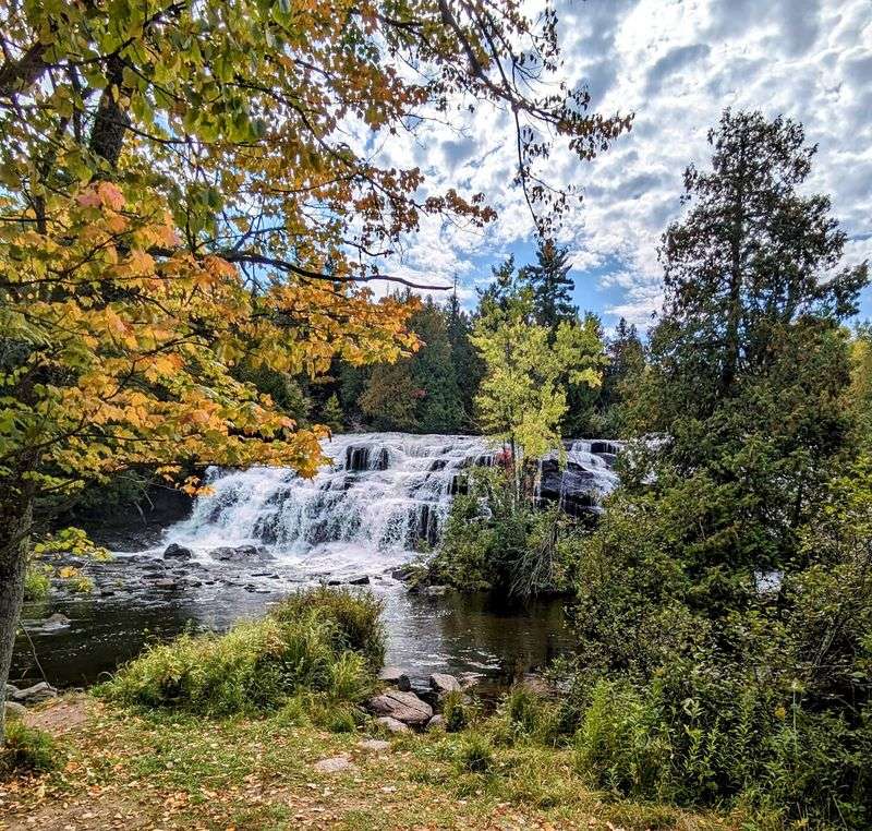A Wide Curtain of Water Steals the Scene
