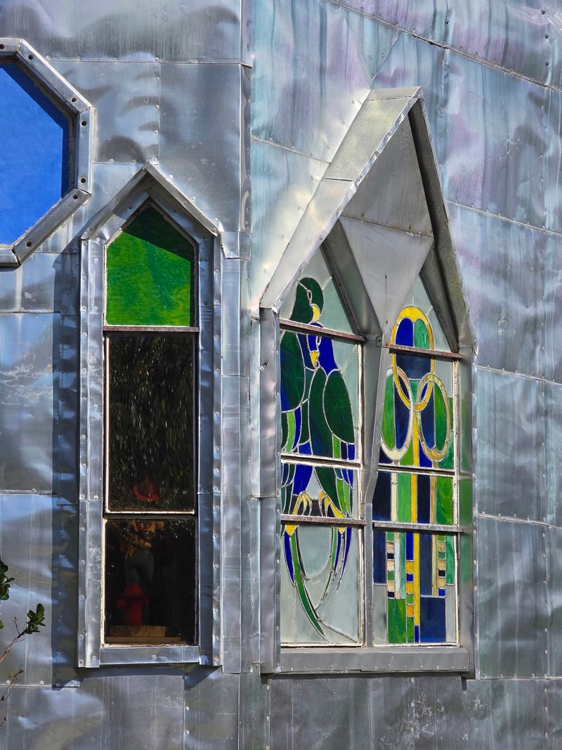 The Castle Is Covered In Recycled Aluminum Printing Plates