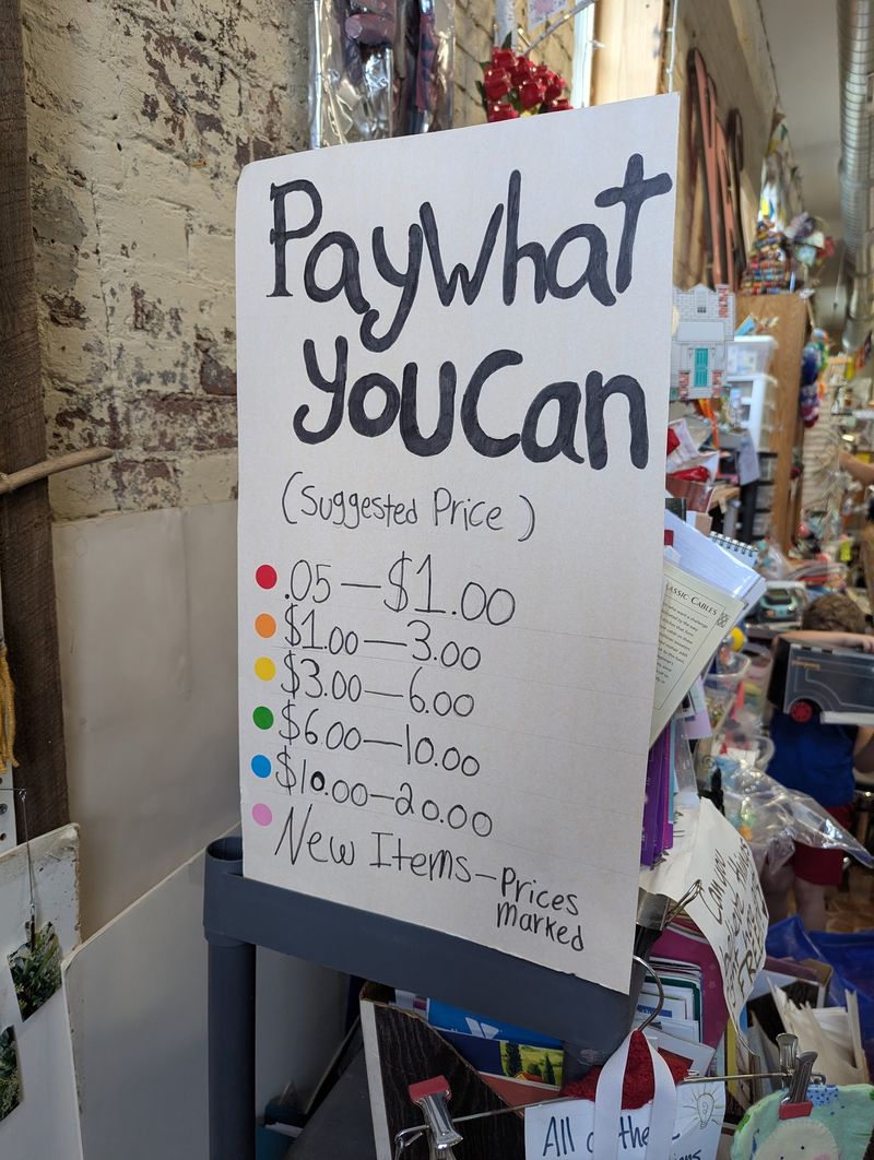You Pick The Price With This Color-Coded Sliding Scale