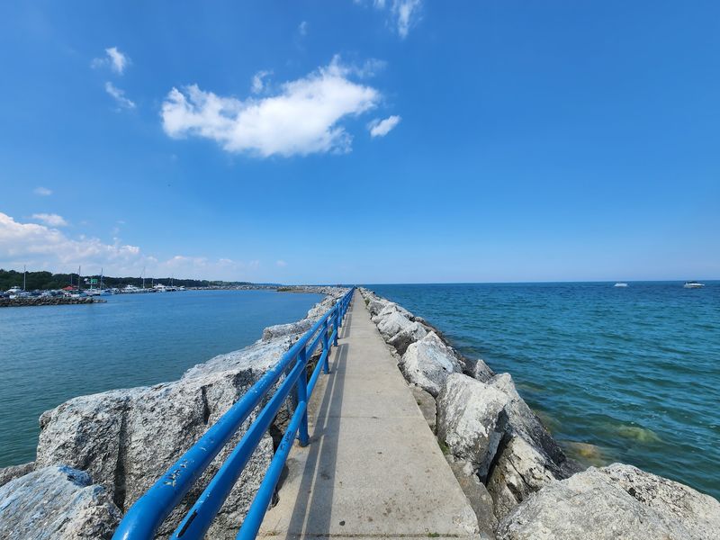 Lake Huron Adds a Wintry Backdrop