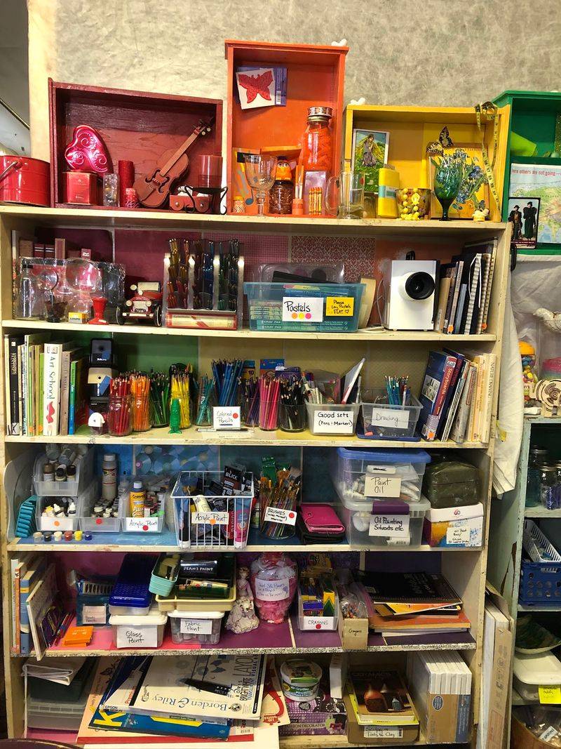 Shelves Stacked Wall To Wall And Floor To Ceiling