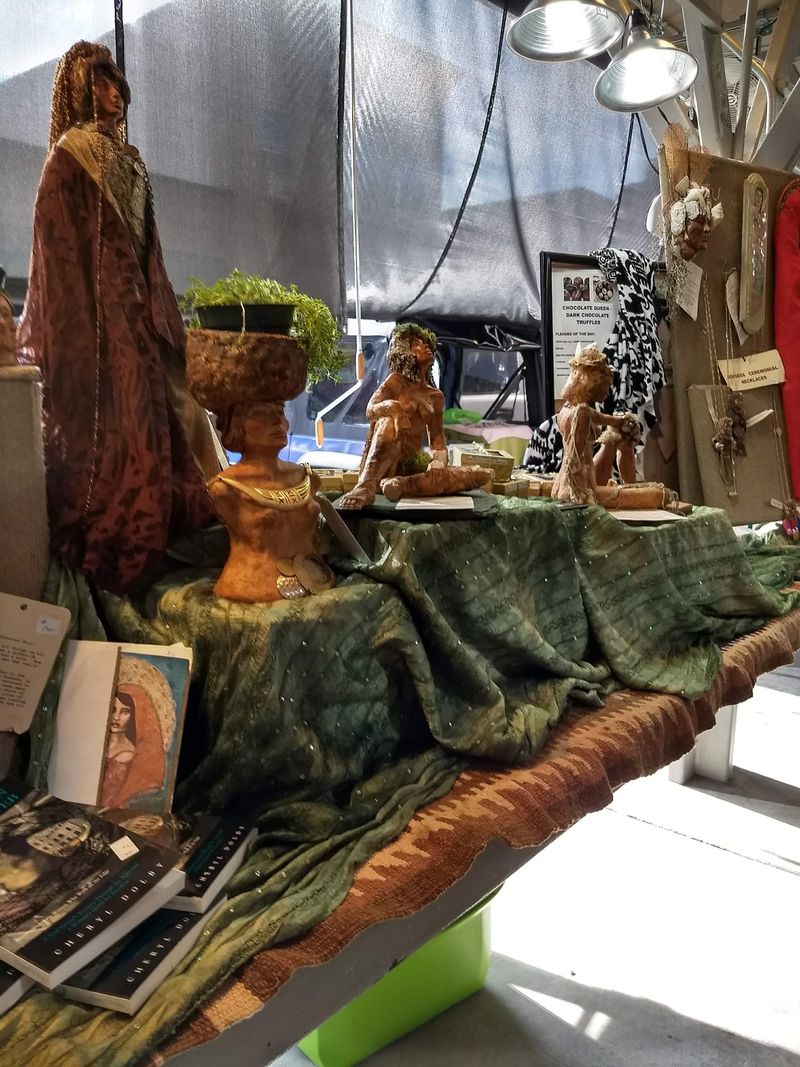 Handmade Treasures Sit Right Beside The Sweet Corn